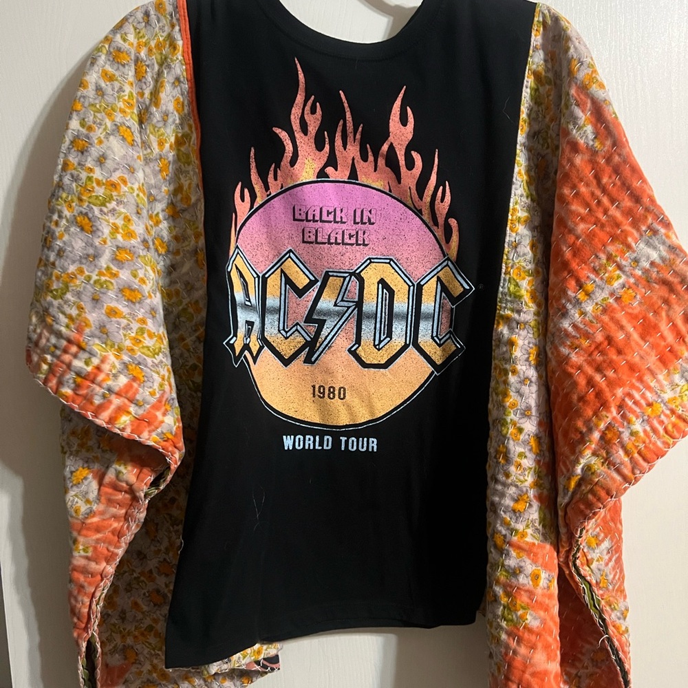 AC/DC World Tour T-shirt Poncho